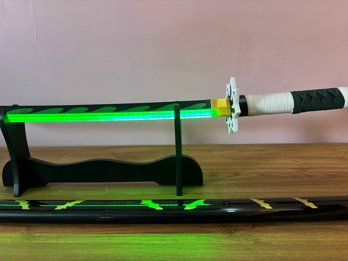 Shinazugawa Sanemi LED Katana - Glowing Sword of the Wind Hashira from Demon Slayer - Project M Shop