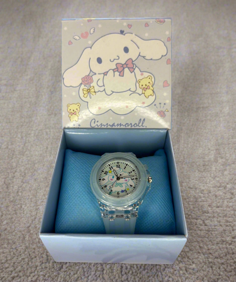Sanrio Children's Watch - Luminescent Silicone Strap with Gift Box - Project M Shop