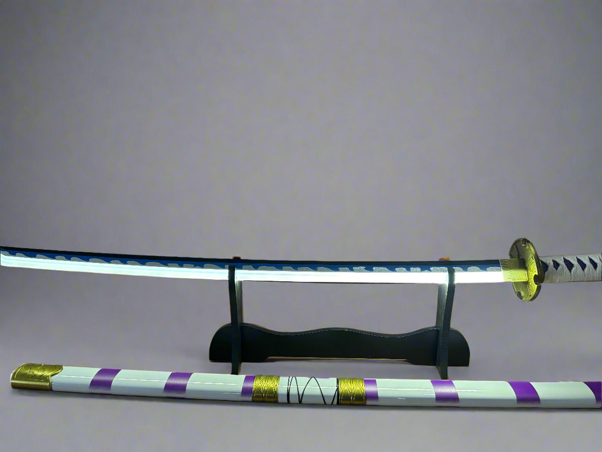 One Piece Wooden LED Katana | Nidai Kitetsu Monkey D Luffy Wooden Sword for Cosplay - Project M Shop