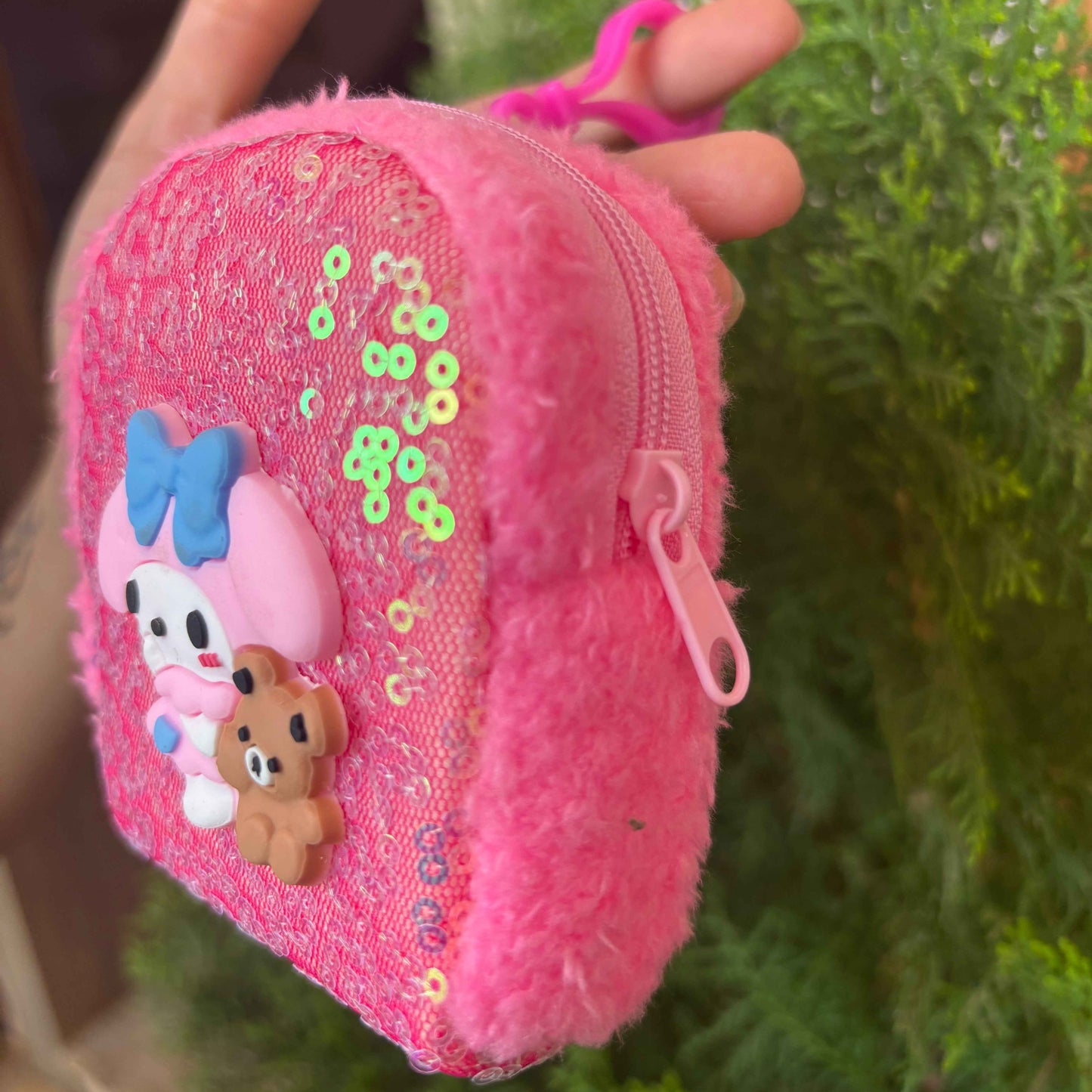 My Melody Coin Purse Keychain - Fluffy and Cute Accessory - Project M Shop