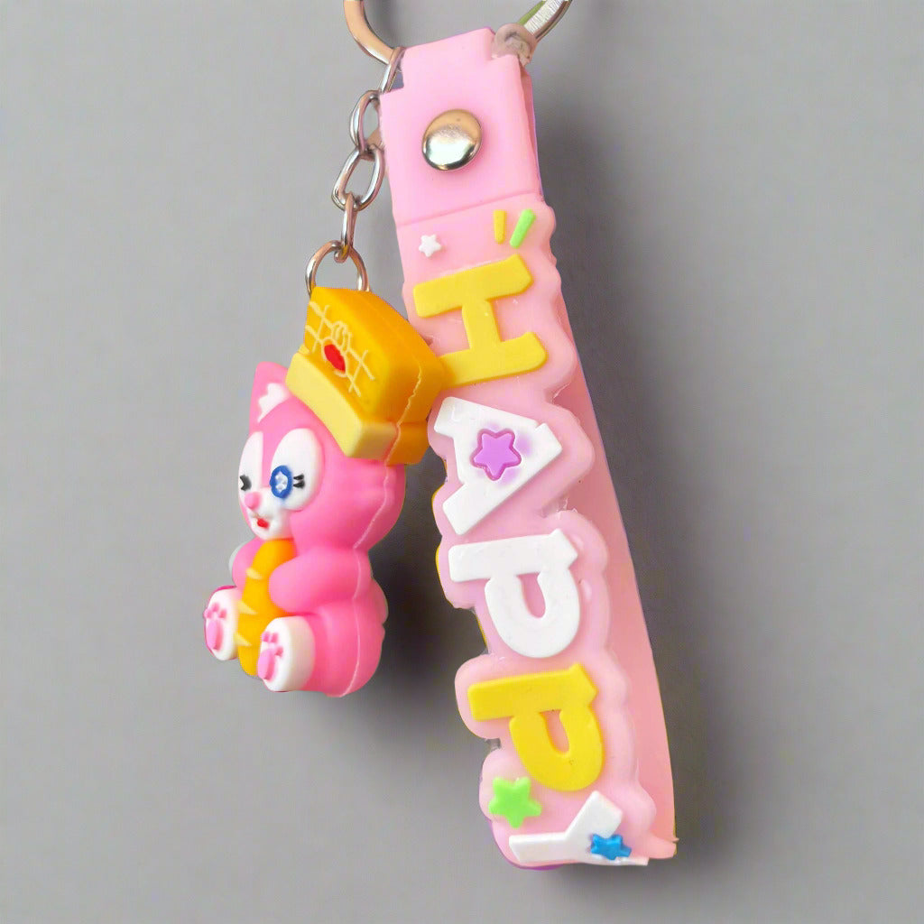 Pinkfong PVC Rubber Keychain with Bread Strap - Project M Shop