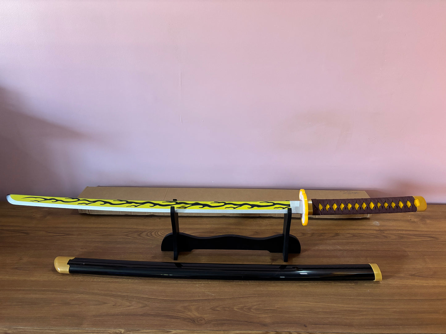 Kaigaku Wooden Katana - Wooden Katana for Cosplay Inspired by Demon Slayer - Project M Shop