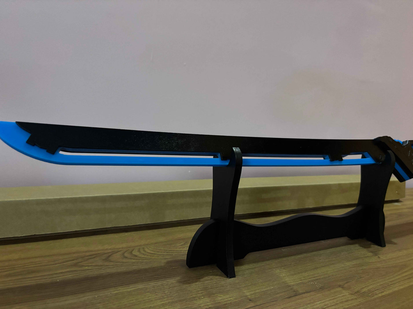 Led Light Glowing Chinese Style Katana Wooden Sword - Blue Color - Project M Shop