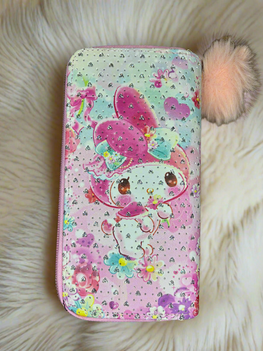 Sanrio Kuromi & my melody inspired wallet bag for girls - Project M Shop