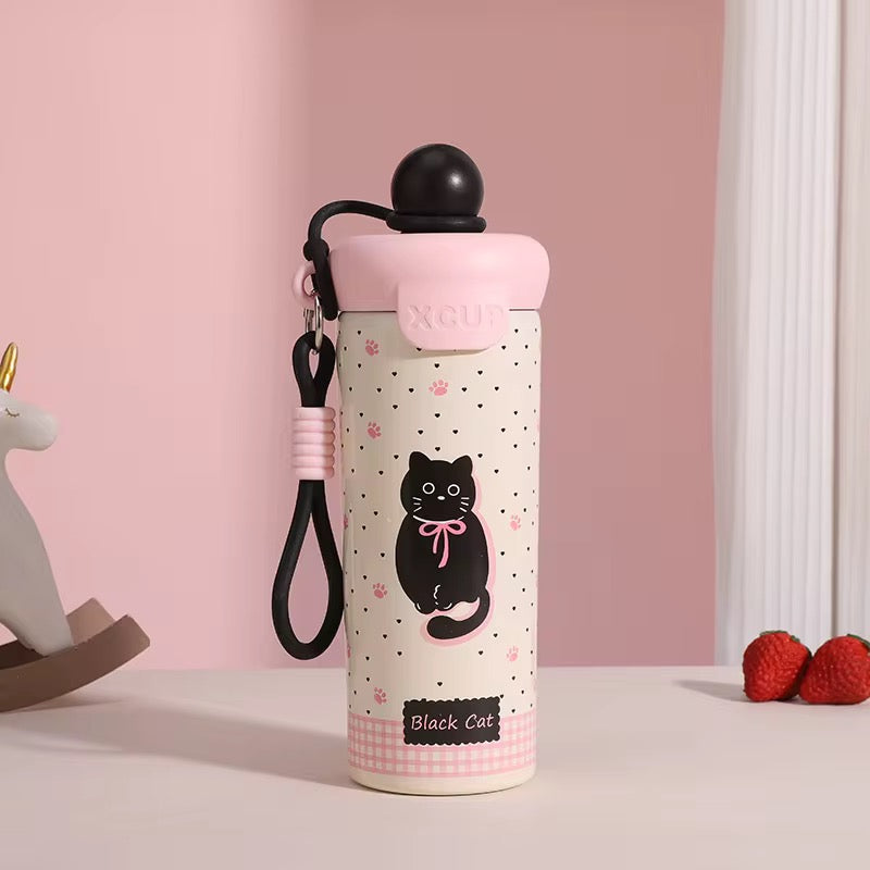 Cute Cartoon Quirky Stainless Steel Cup - 600 ML - Random Color