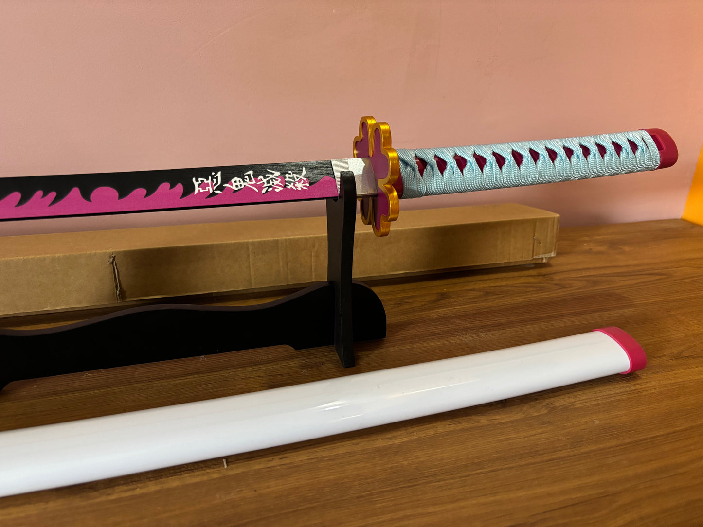 Mitsuri Katana Wooden Sword - Japanese Wooden Sword from Demon Slayer Anime - Project M Shop