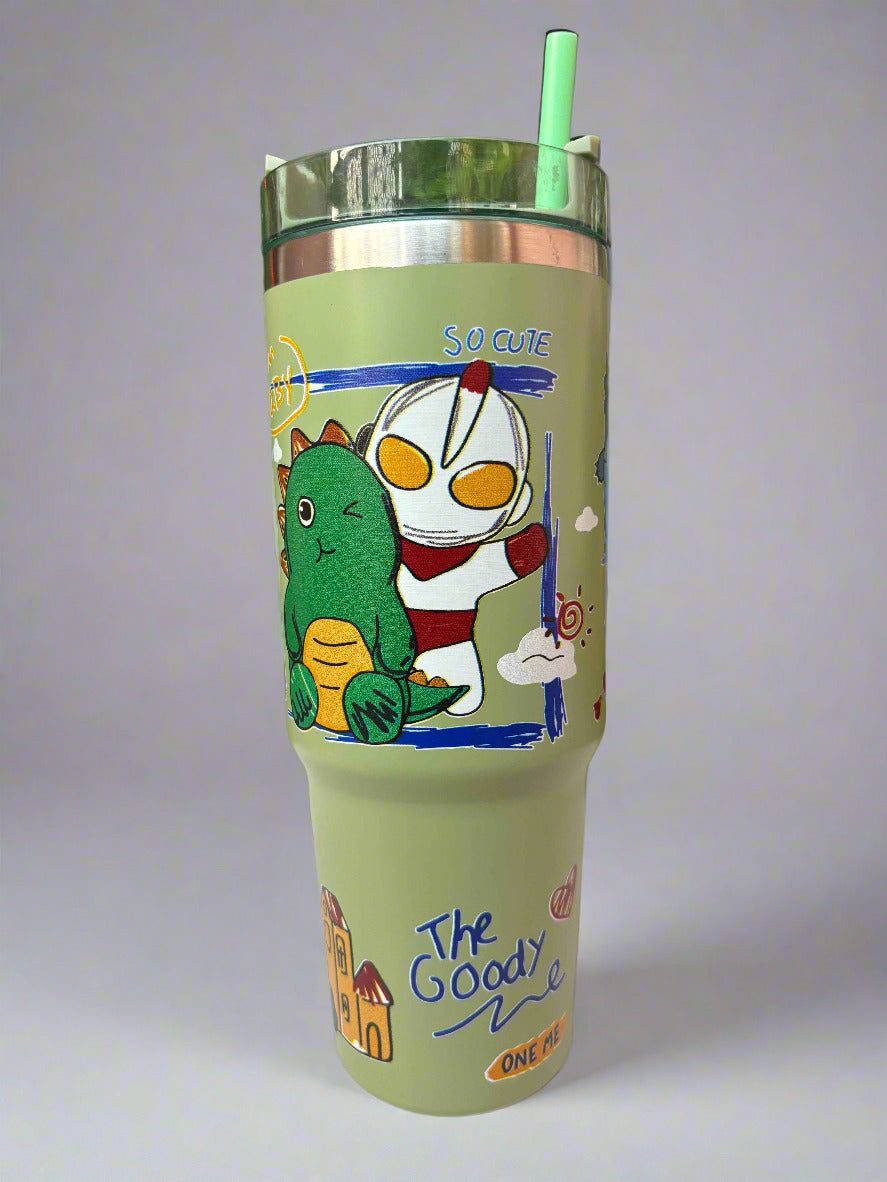 Animal Printed Tumbler - 900 ML Stainless Steel Design - Project M Shop