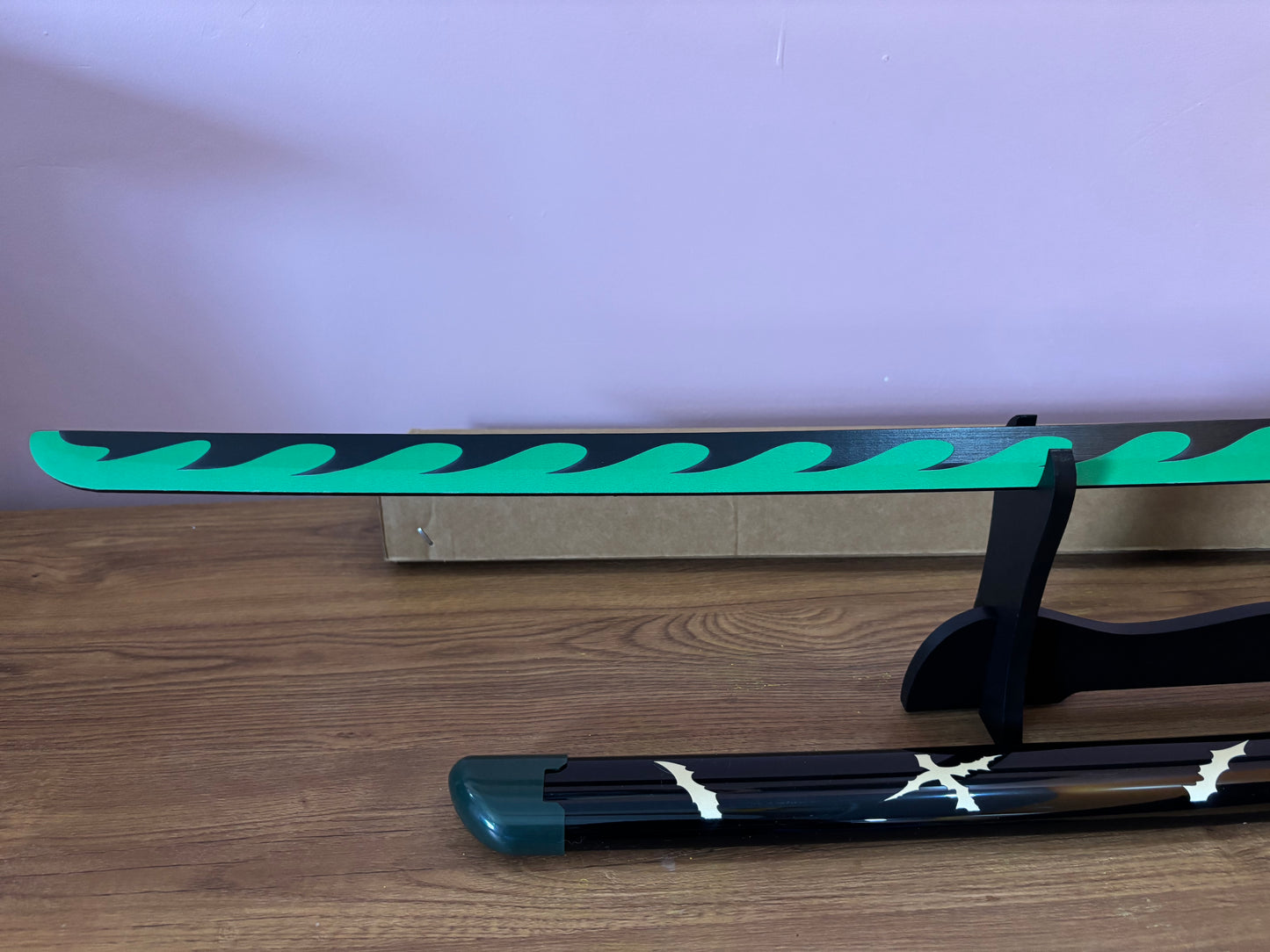 Shinazugawa Sanemi Katana - Wooden Sword of the Wind Hashira from Demon Slayer - Project M Shop