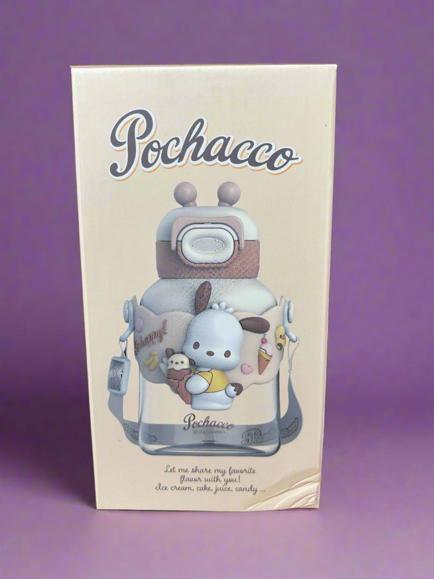 Pochacco Water Bottle for Kids - 700 Ml Sanrio Design - Project M Shop