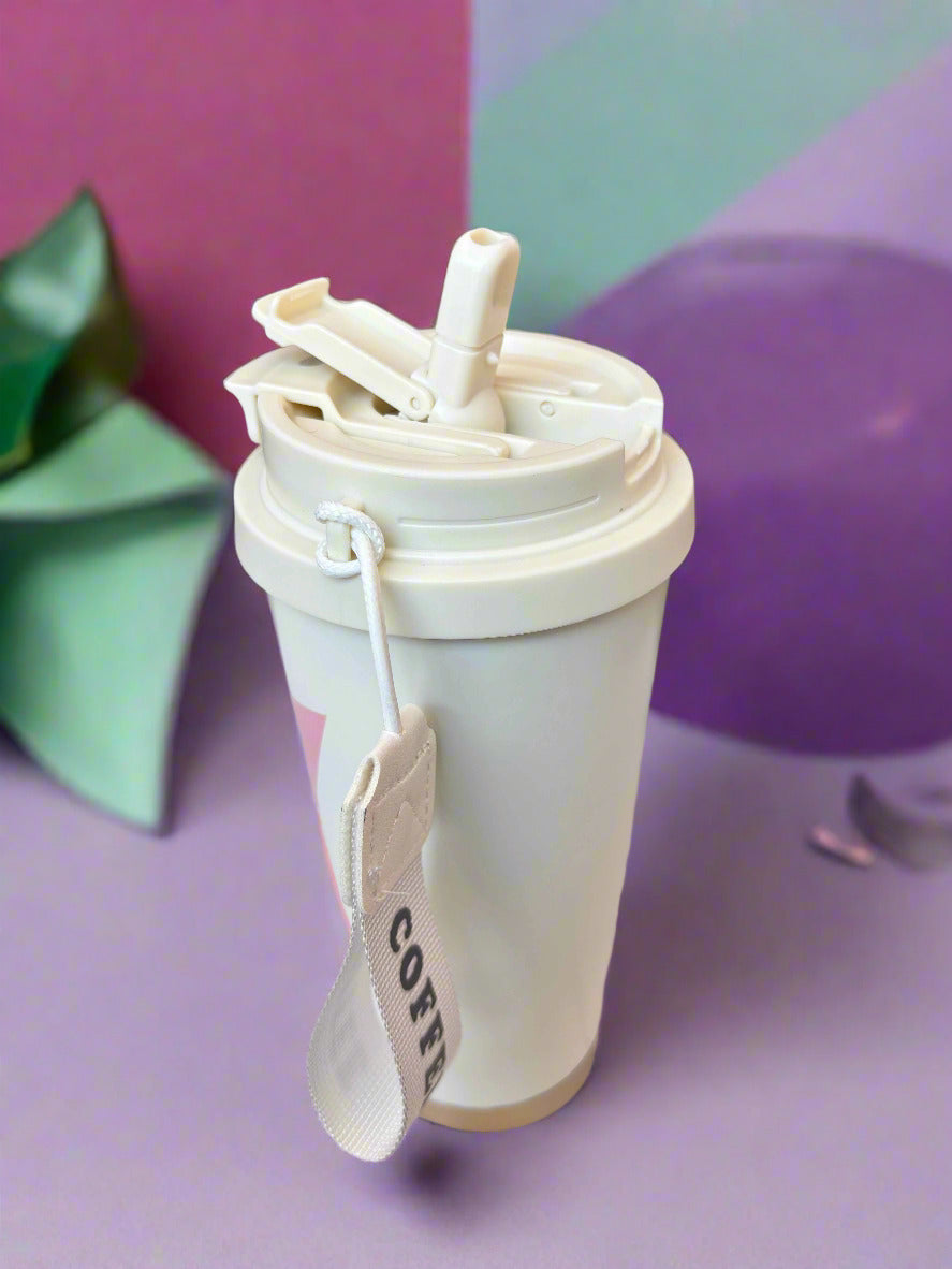 Heavenly Sips Angel Stitch Tumbler: Insulated Stainless Steel for Perfect Sips - Project M Shop