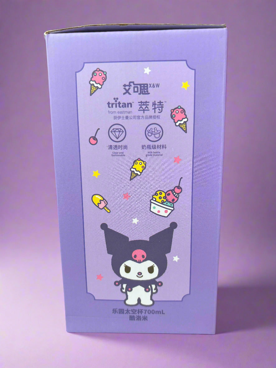 Kuromi Water Bottle 700 ML for Kids - Fun & Stylish Design - Project M Shop