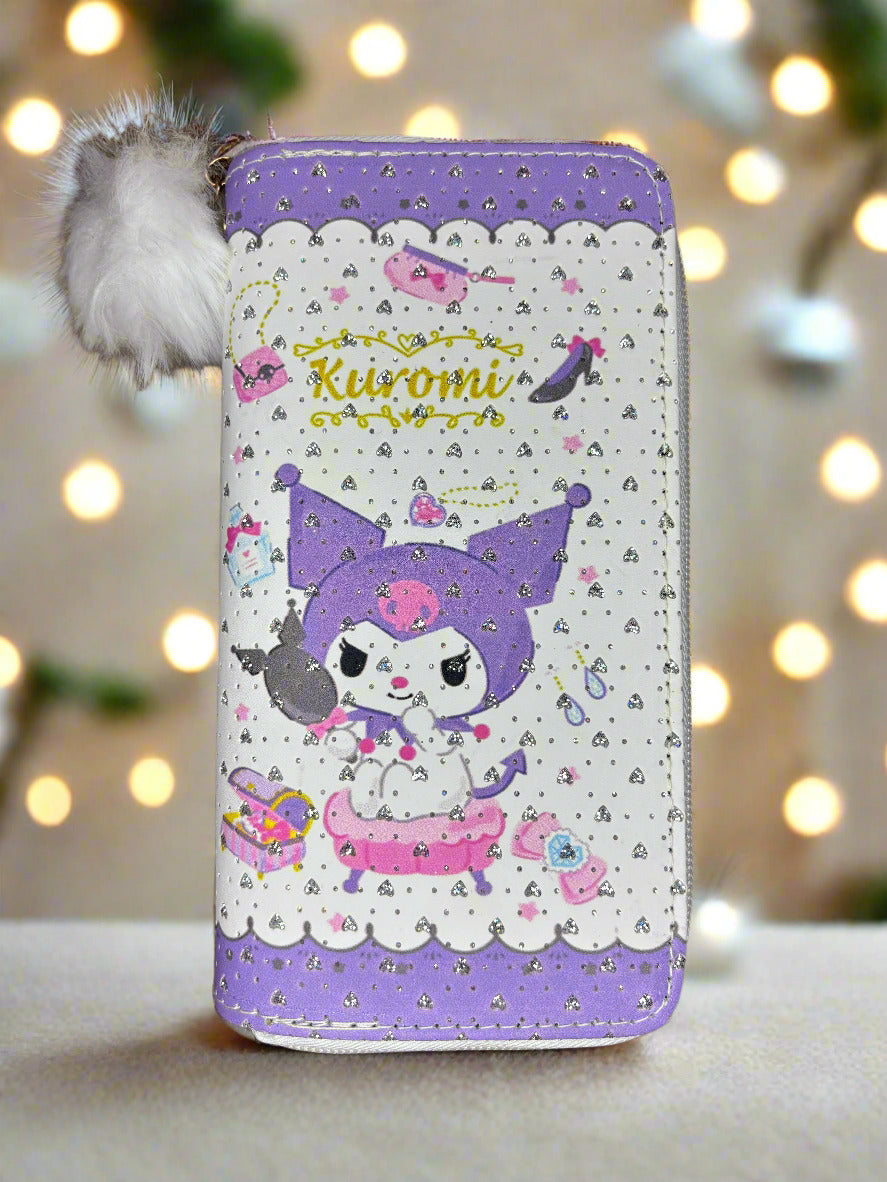 Sanrio Kuromi & my melody inspired wallet bag for girls - Project M Shop