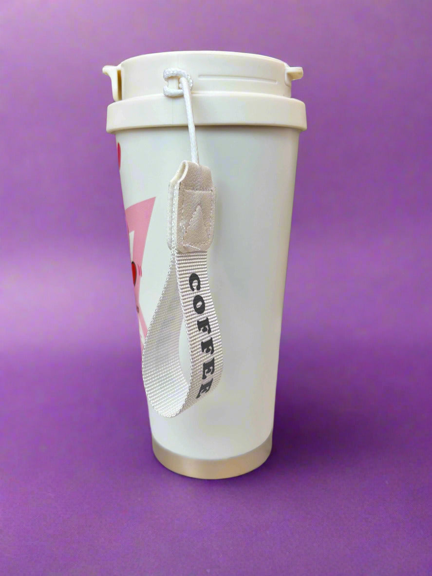 Heavenly Sips Angel Stitch Tumbler: Insulated Stainless Steel for Perfect Sips - Project M Shop