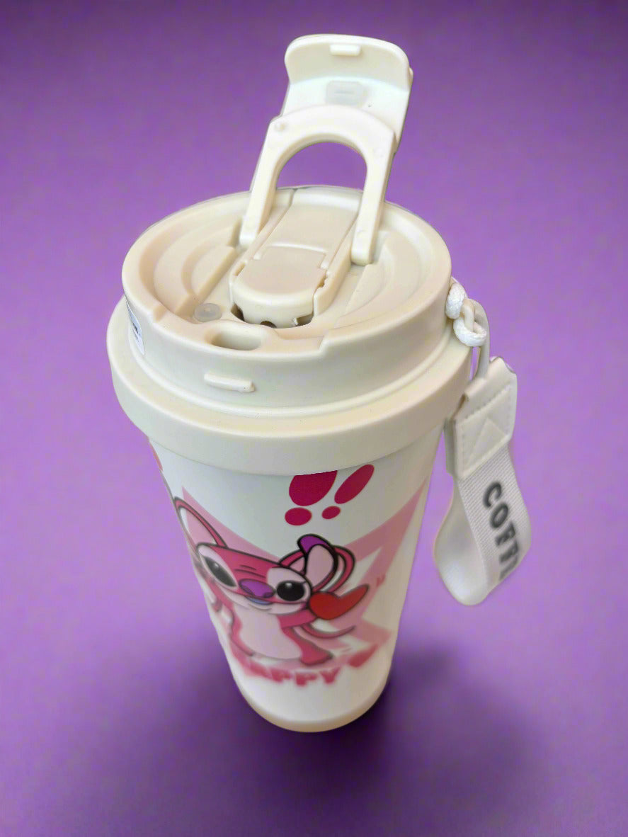 Heavenly Sips Angel Stitch Tumbler: Insulated Stainless Steel for Perfect Sips - Project M Shop