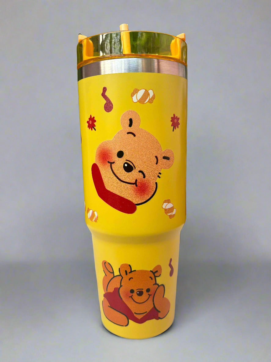 Winnie The Pooh Tumbler - 900 Ml Stainless Steel Tumbler - Project M Shop