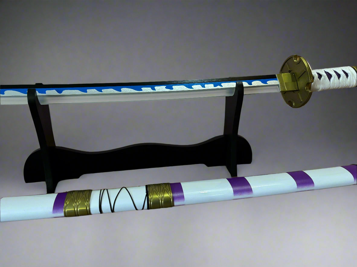 One Piece Wooden LED Katana | Nidai Kitetsu Monkey D Luffy Wooden Sword for Cosplay - Project M Shop