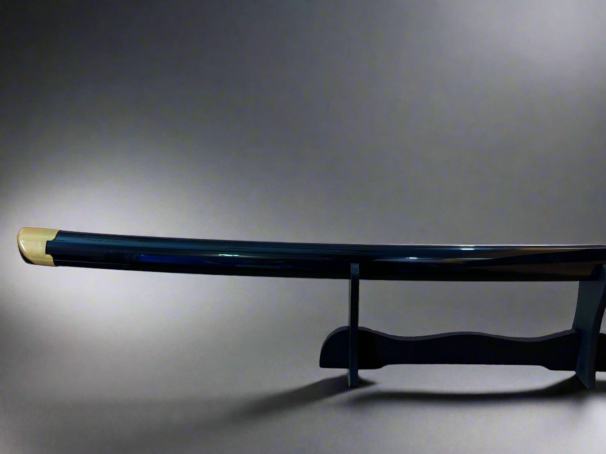 Giyuu Blue Wooden Sword - Anime Wooden Katana from Demon Slayer for Collectors - Project M Shop