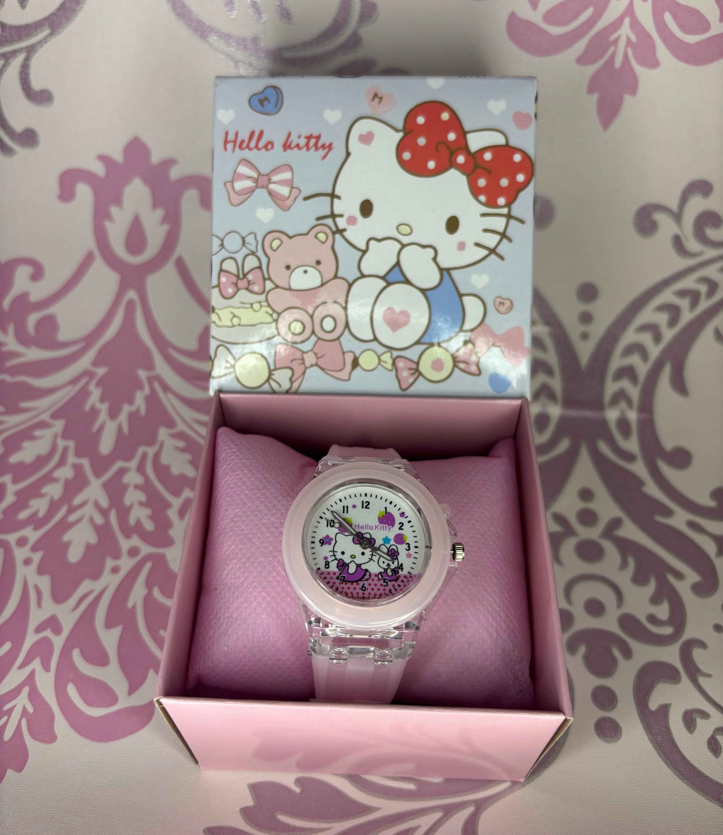 Sanrio Children's Watch - Luminescent Silicone Strap with Gift Box - Project M Shop
