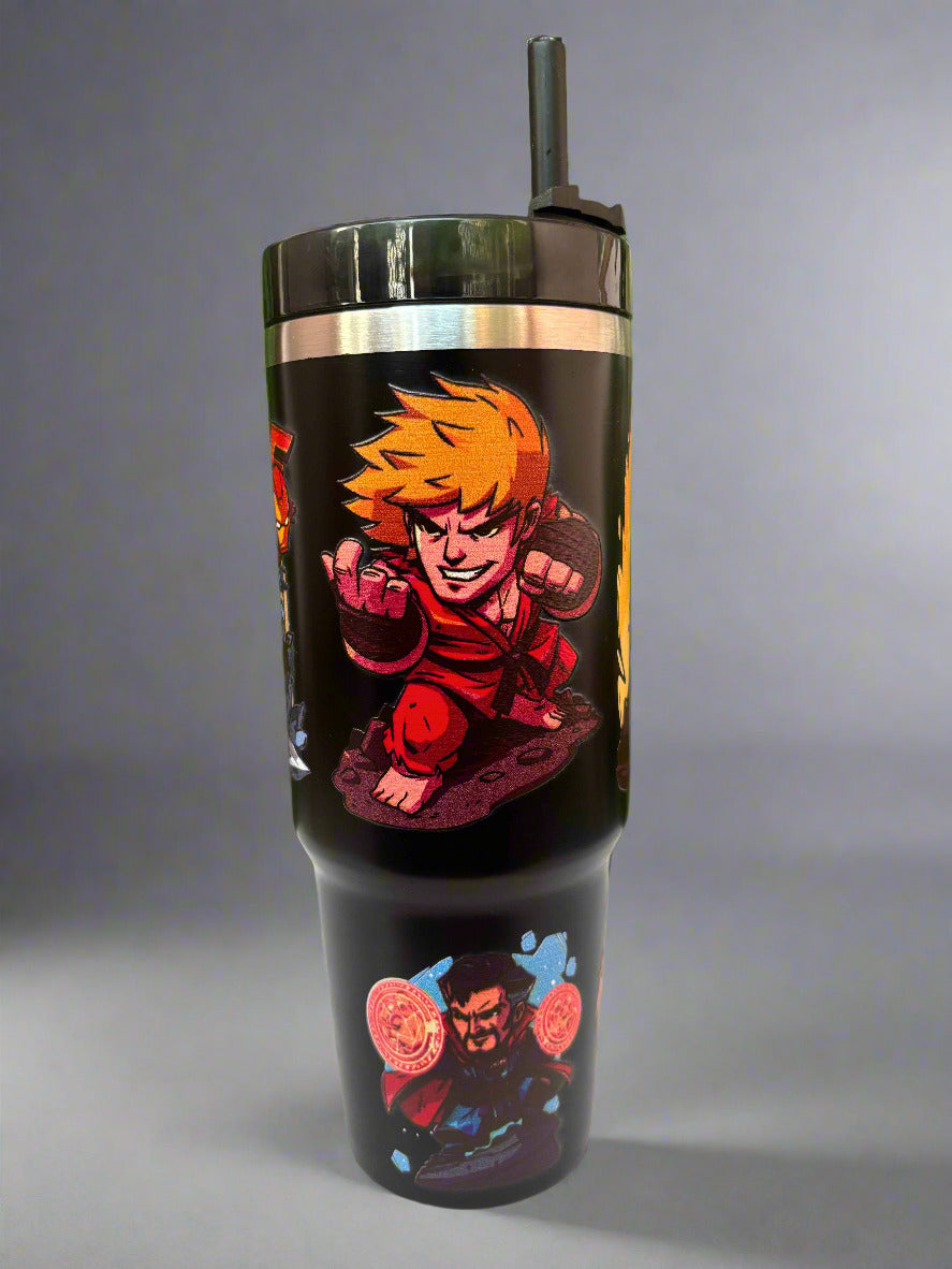 Captain America Tumbler - 900 ML Stainless Steel Design - Project M Shop