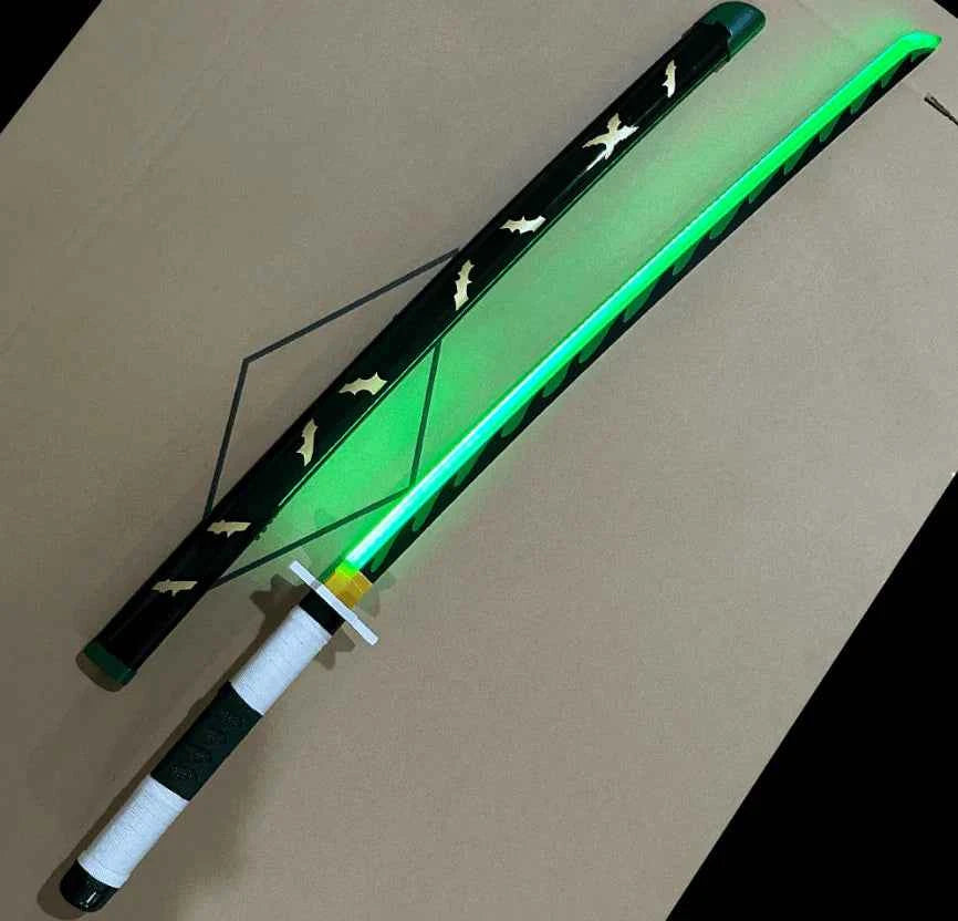 Shinazugawa Sanemi LED Katana - Glowing Sword of the Wind Hashira from Demon Slayer - Project M Shop