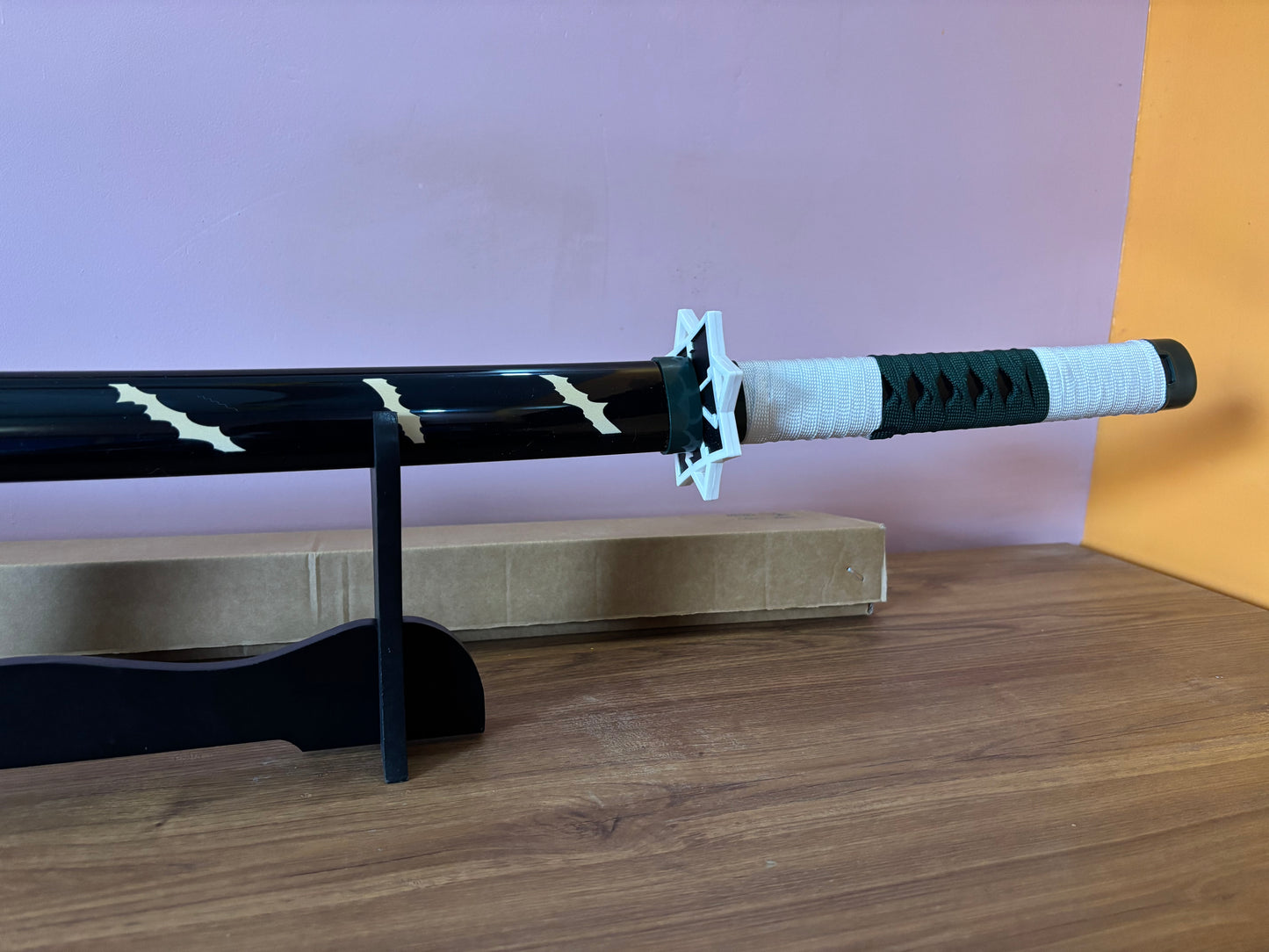 Shinazugawa Sanemi Katana - Wooden Sword of the Wind Hashira from Demon Slayer - Project M Shop
