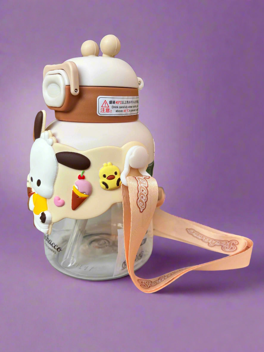 Pochacco Water Bottle for Kids - 700 Ml Sanrio Design - Project M Shop