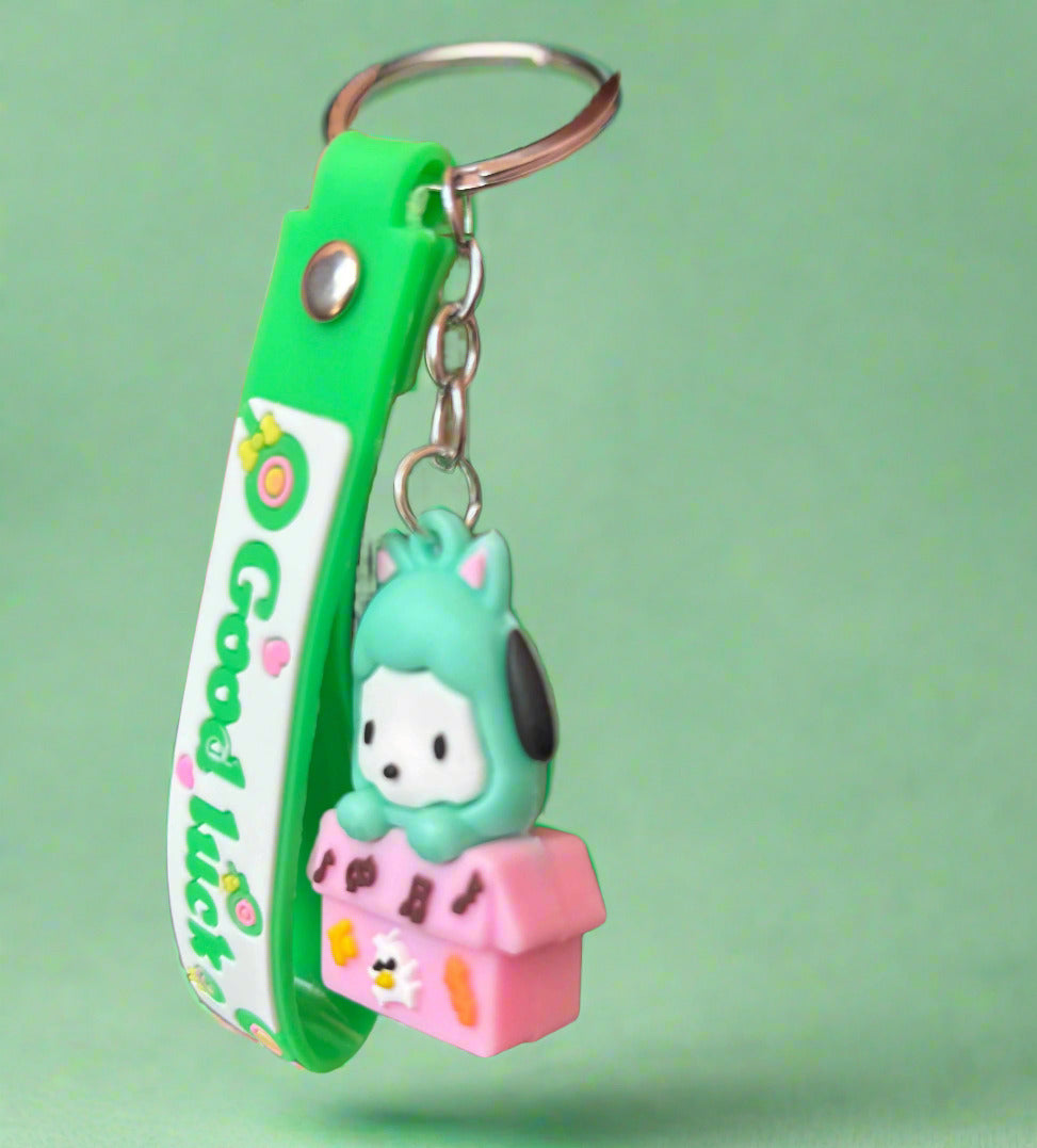 Cute Animal Keychain - PVC Rubber Keychain with Strap - Project M Shop