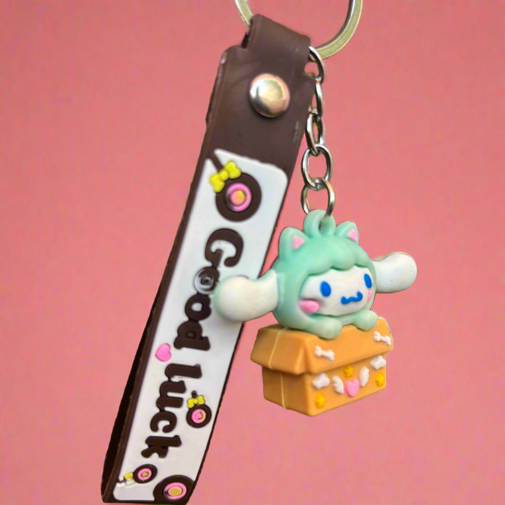 Cinnamoroll Keychain PVC Rubber with Strap - Cute and Functional Accessory - Project M Shop