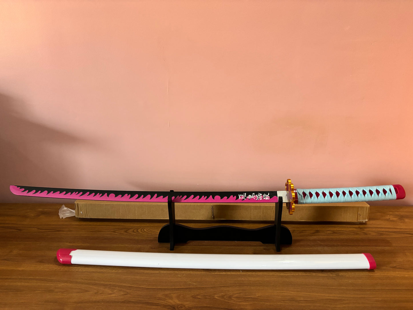 Mitsuri Katana Wooden Sword - Japanese Wooden Sword from Demon Slayer Anime - Project M Shop