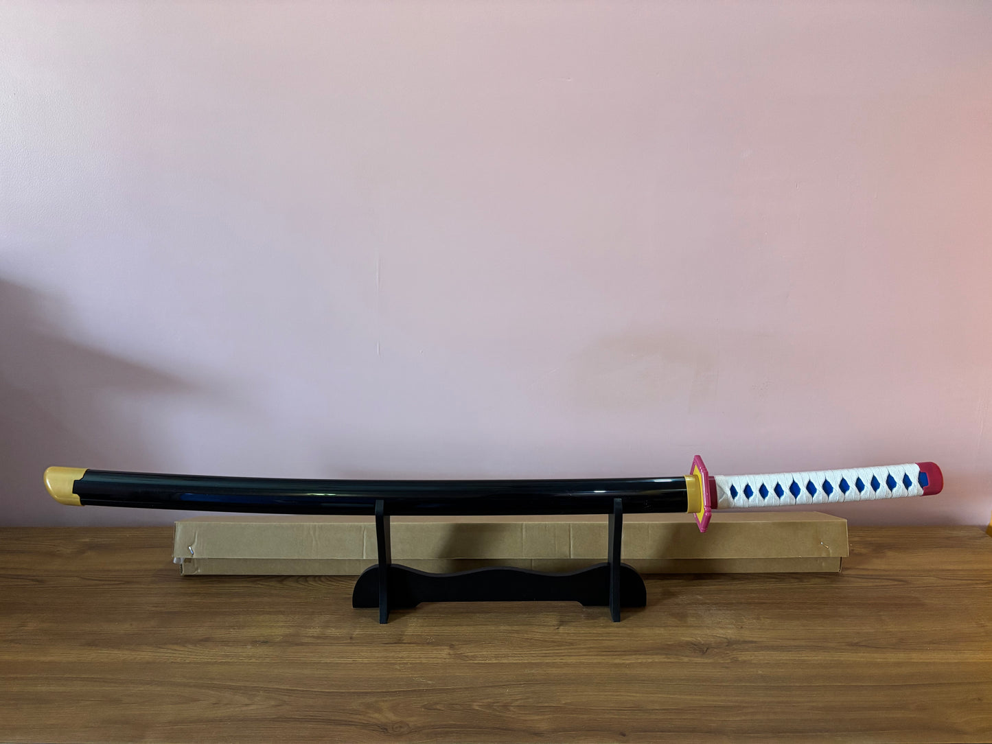 Giyuu Blue Wooden Sword - Anime Wooden Katana from Demon Slayer for Collectors - Project M Shop