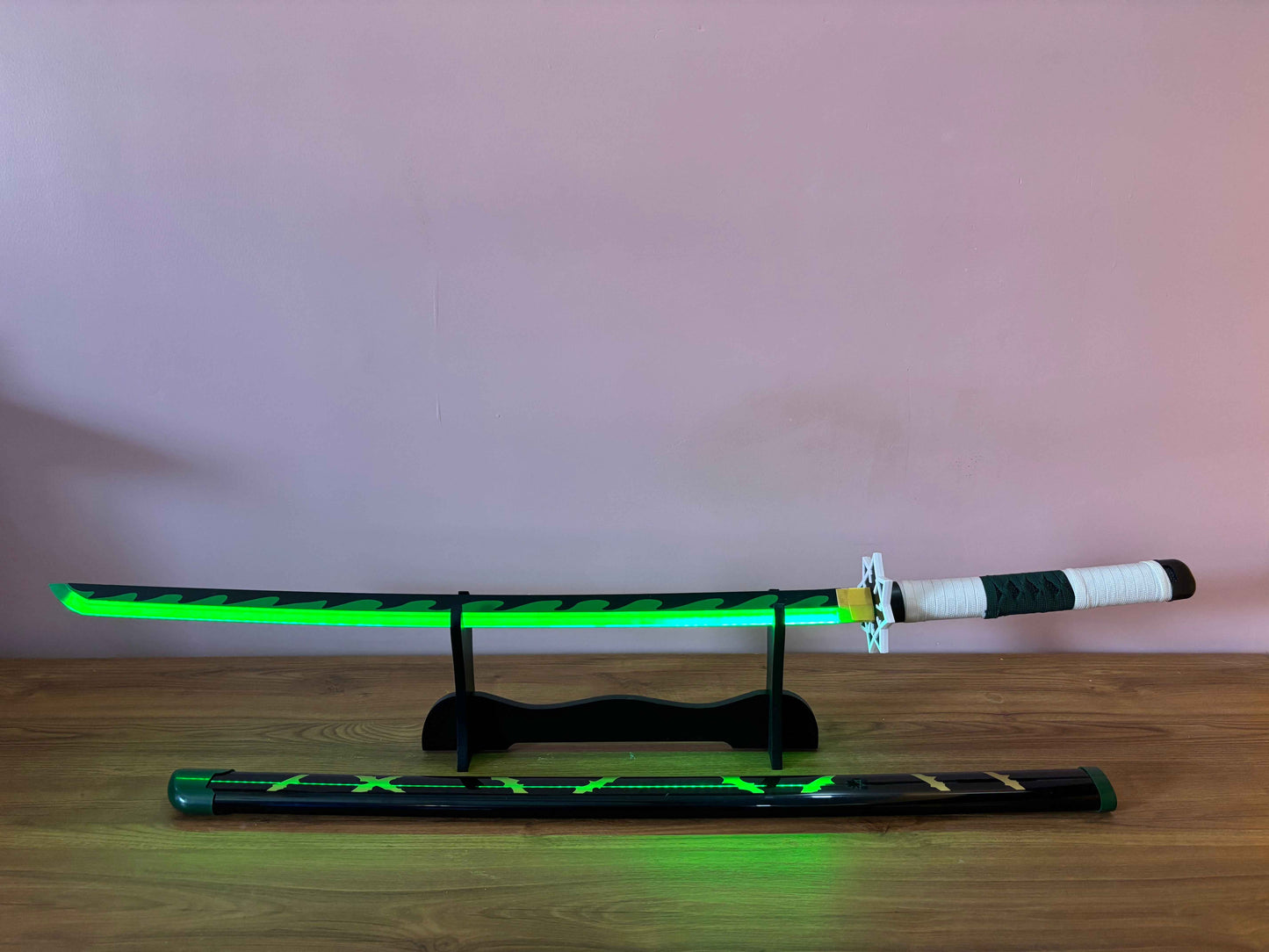 Shinazugawa Sanemi LED Katana - Glowing Sword of the Wind Hashira from Demon Slayer - Project M Shop