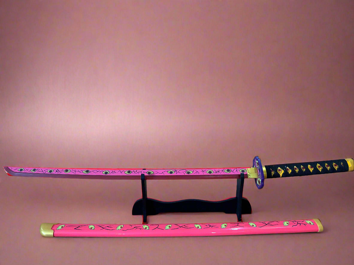Demon Slayer Katana Replica - Kokushibo LED Samurai Sword Collectible for Fans - Project M Shop