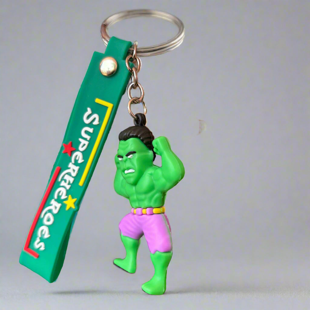 Hulk Keychain with Strap - PVC Rubber Design - Project M Shop