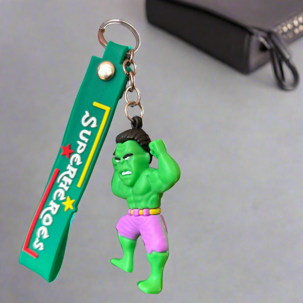 Hulk Keychain with Strap - PVC Rubber Design - Project M Shop