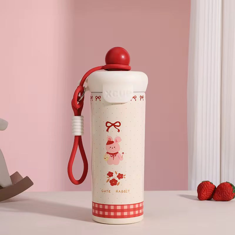 Cute Cartoon Quirky Stainless Steel Cup - 600 ML - Random Color