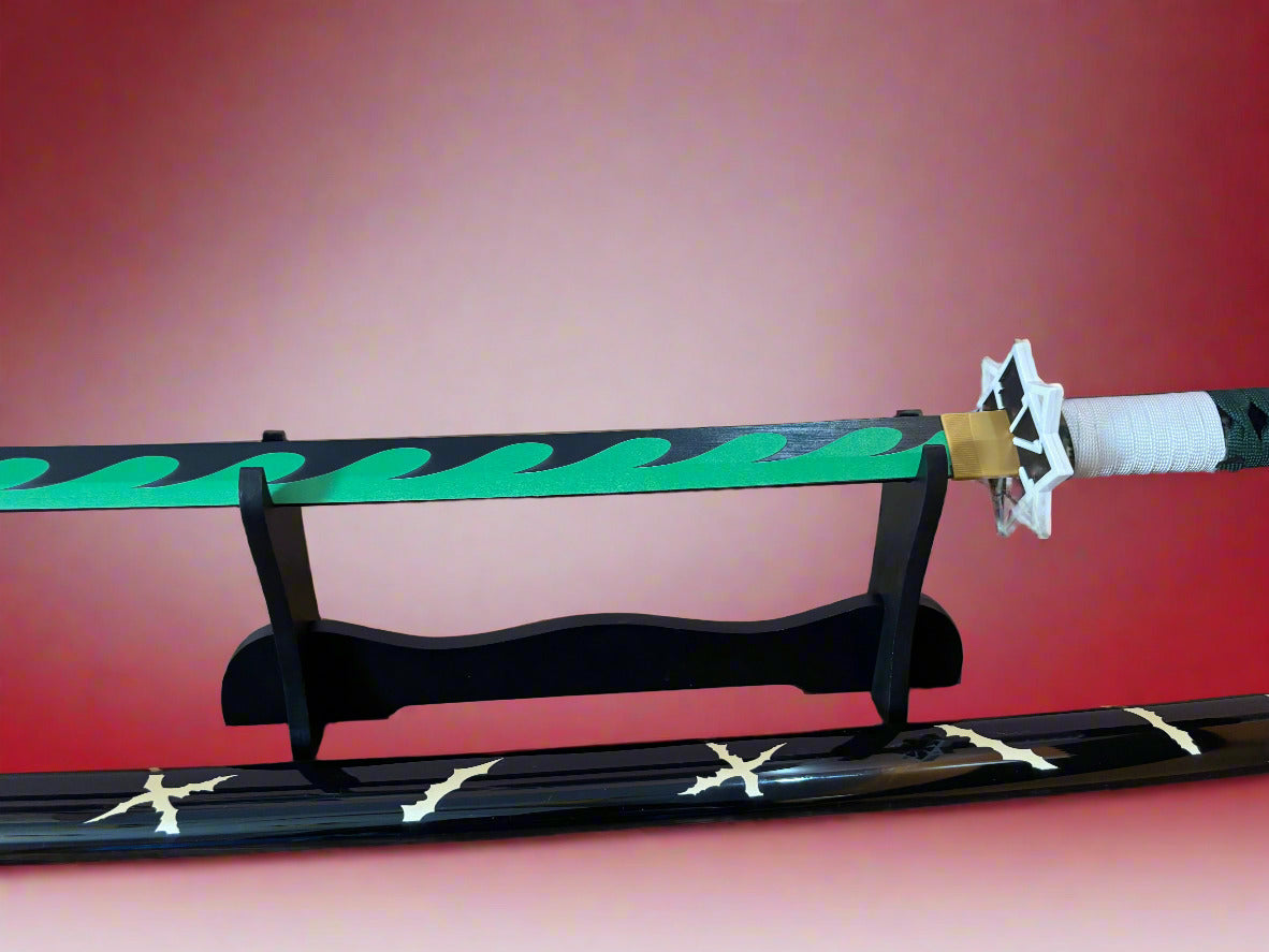 Shinazugawa Sanemi Katana - Wooden Sword of the Wind Hashira from Demon Slayer - Project M Shop
