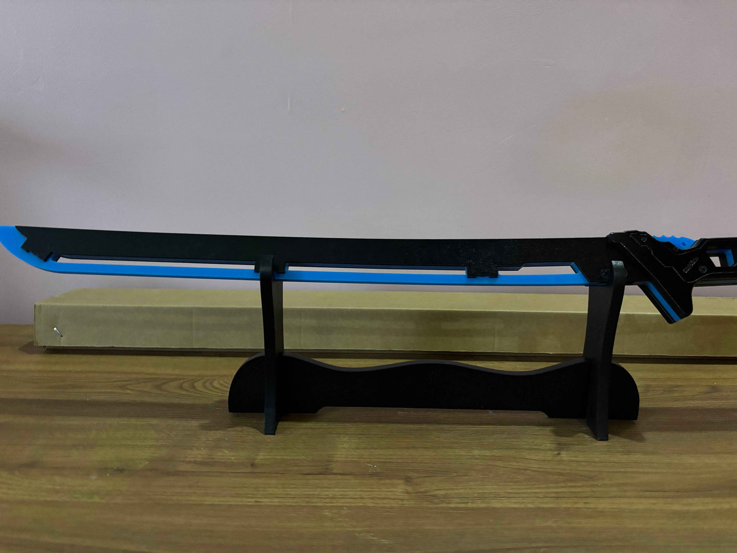 Led Light Glowing Chinese Style Katana Wooden Sword - Blue Color - Project M Shop