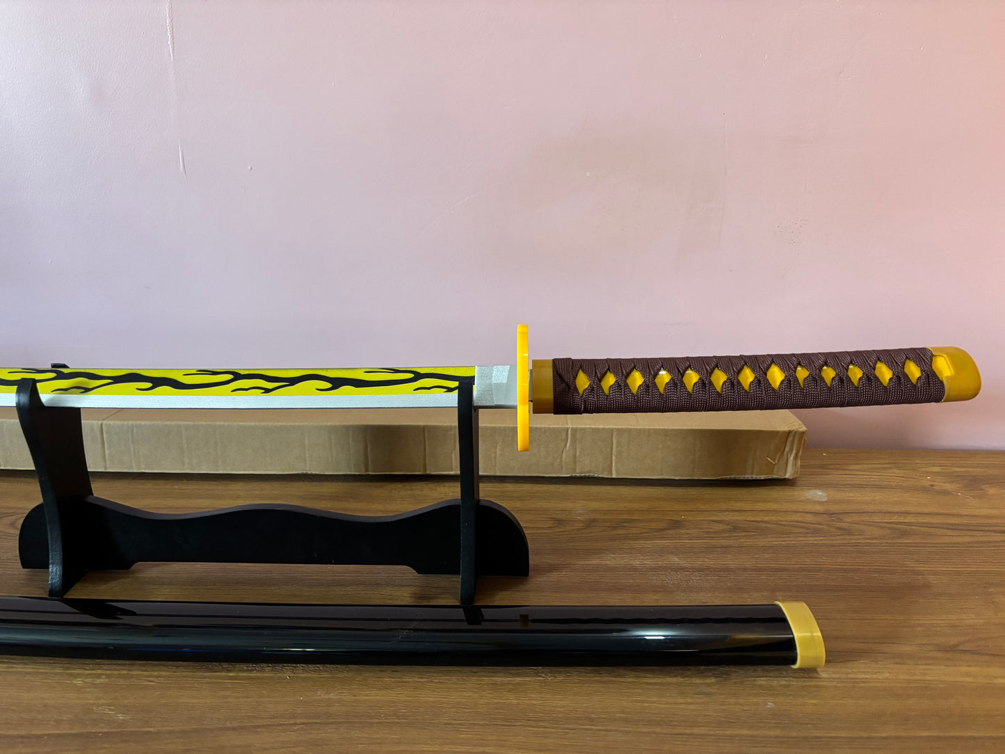 Kaigaku Wooden Katana - Wooden Katana for Cosplay Inspired by Demon Slayer - Project M Shop