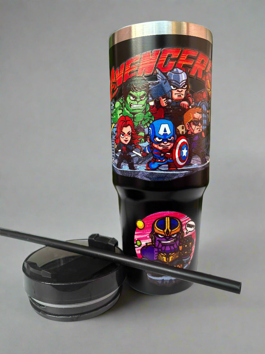 Captain America Tumbler - 900 ML Stainless Steel Design - Project M Shop