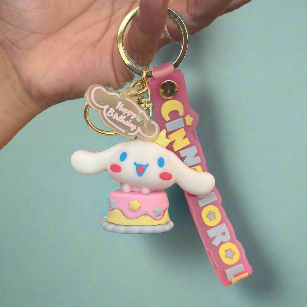 Cinnamoroll Keychain - High Quality 3D PVC Keychain with Strap Accessory - Project M Shop