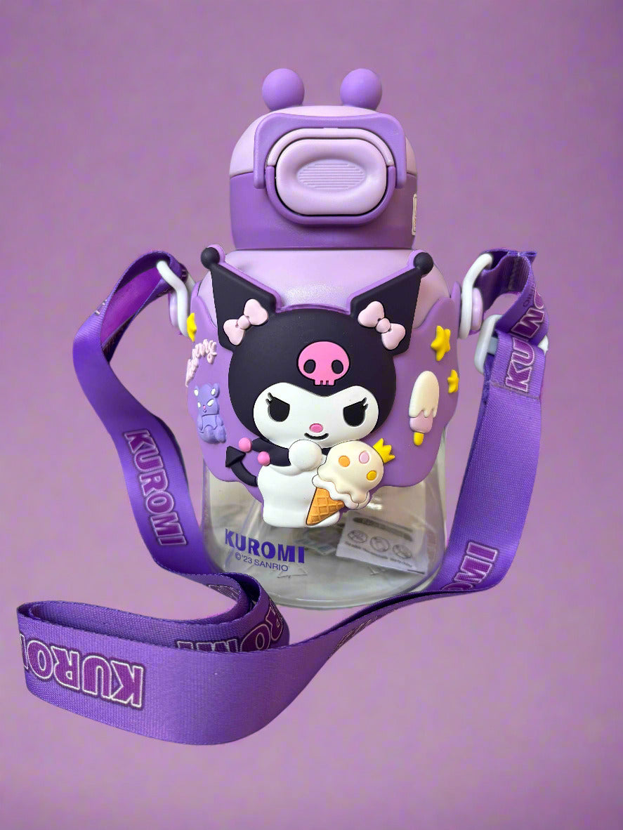 Kuromi Water Bottle 700 ML for Kids - Fun & Stylish Design - Project M Shop
