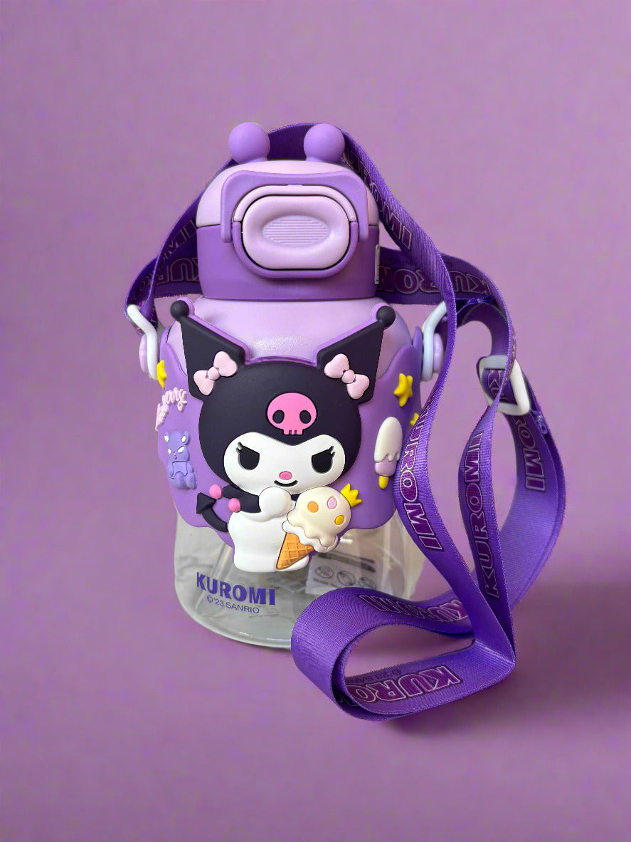 Kuromi Water Bottle 700 ML for Kids - Fun & Stylish Design - Project M Shop