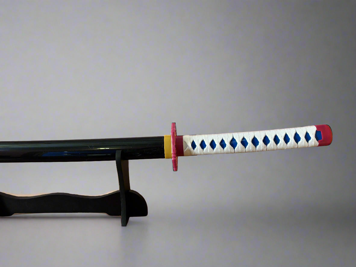 Giyuu Blue Wooden Sword - Anime Wooden Katana from Demon Slayer for Collectors - Project M Shop
