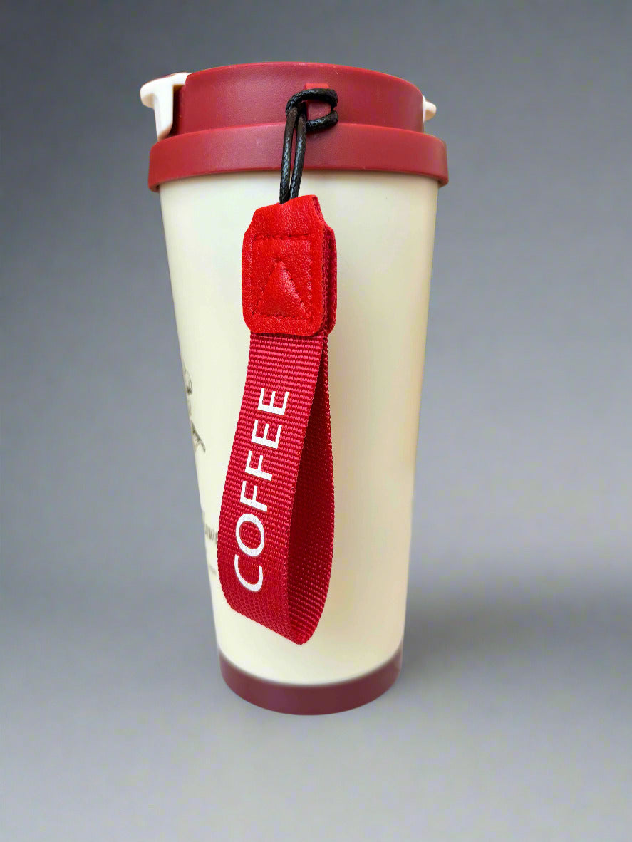 Blooming Delight Tumbler - Insulated Stainless Steel Cream & Red Mug - 600 ML - Project M Shop