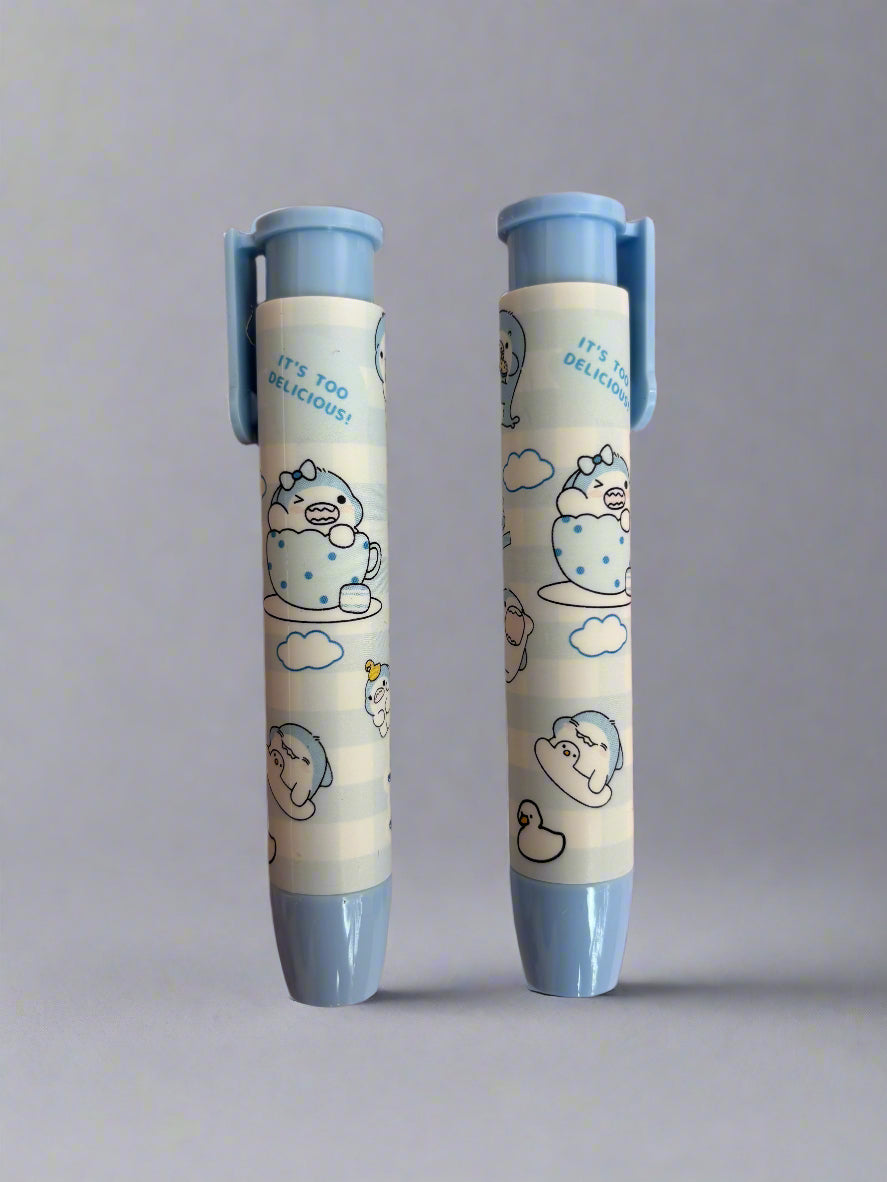 Lovely shark style pen eraser - combo of 2 - Project M Shop