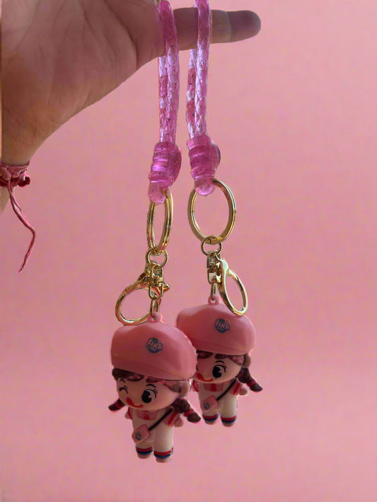Fan-Ta Girl 3D PVC Animation Keychain - Adorable Creative Design - Project M Shop