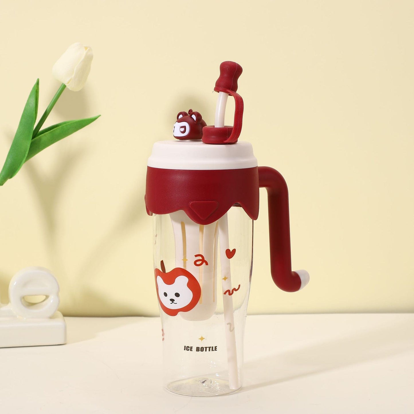 Summer Travel Cartoon Anime Children Cute Water Bottle - 900 ML - Random Color - Project M Shop