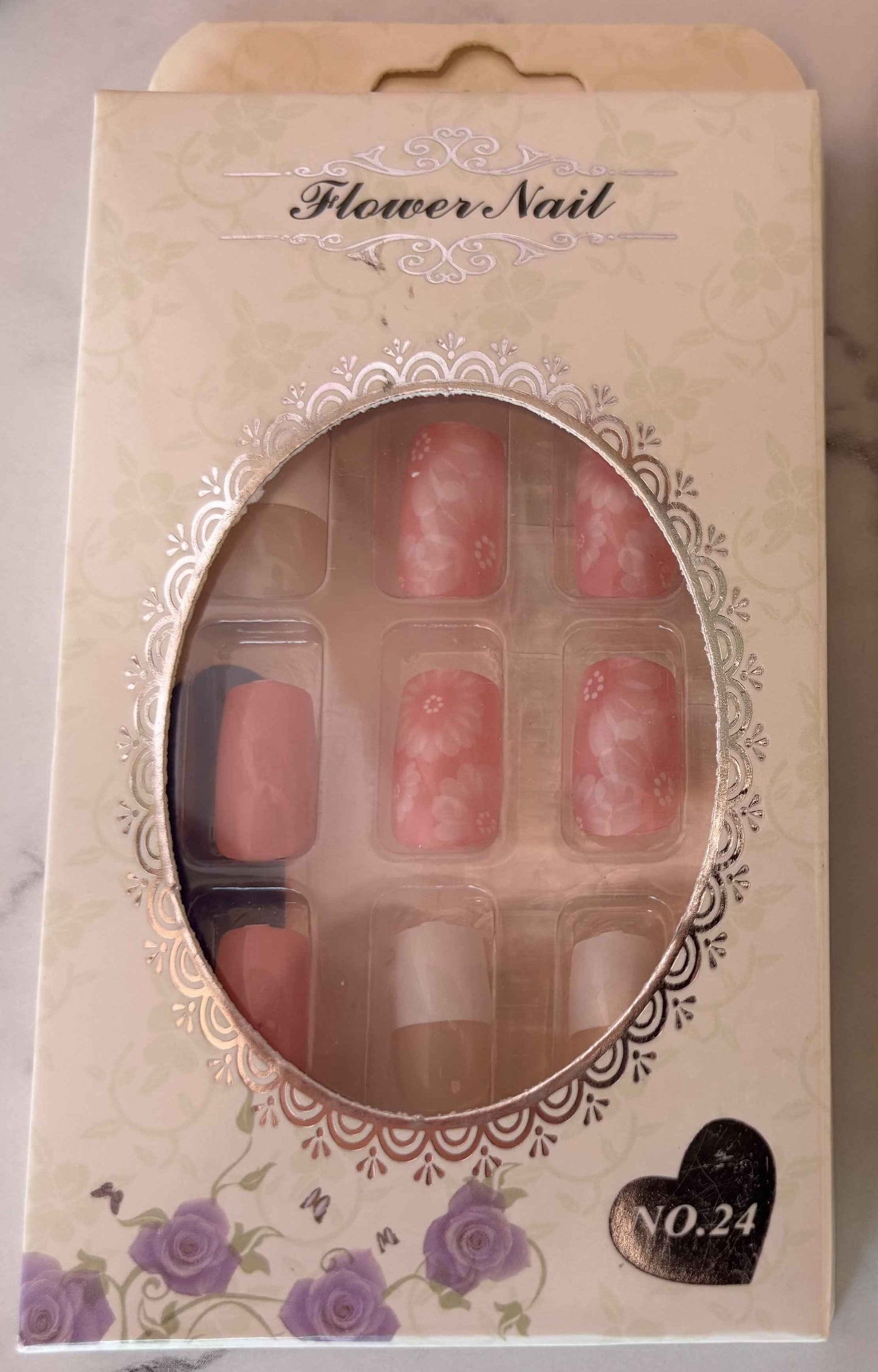 24 PCs Press-on Nails Set - Premium Quality Press-on Nails Set (SKU-De-Asort-10) - Project M Shop