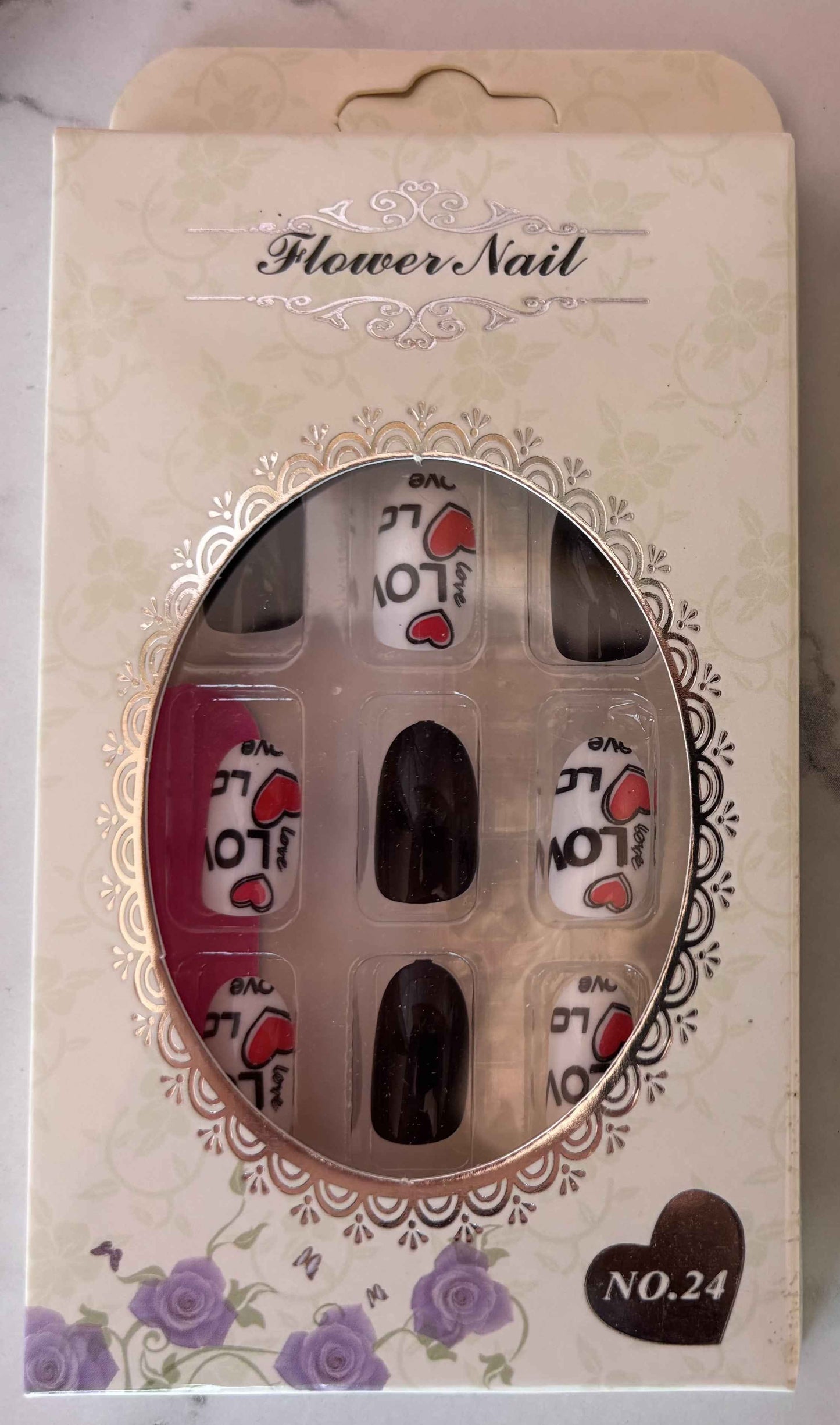24 PCs Press-on Nails Set - Perfect Press-on Nails Set for Easy Application - Project M Shop