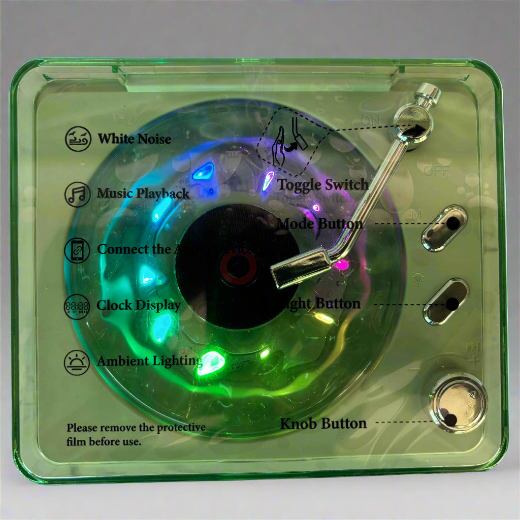 Mini Retro Bluetooth Vintage Speaker with Subwoofer and RGB Night Lamp - Project M Shop